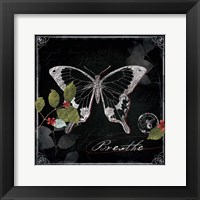 Chalkboard Wings I Framed Print