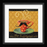 Cafe Moustache III Square Framed Print