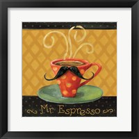 Cafe Moustache III Square Framed Print