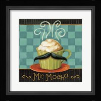 Cafe Moustache V Square Framed Print