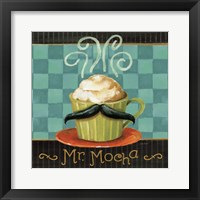 Cafe Moustache V Square Framed Print