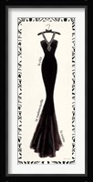 Couture Noir Original III with Border Fine Art Print