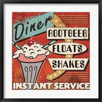 Diners and Drive Ins III Framed Print