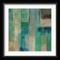 Emerald Fields Square II Framed Print