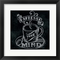 Espresso Your Mind  No Border Square Fine Art Print