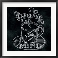 Espresso Your Mind  No Border Square Fine Art Print