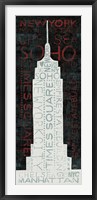 Empire State Building - Red Fine Art Print
