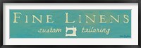 Fine Linens Turquoise Fine Art Print