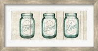 Flea Market Mason Jars Panel I v.2 Fine Art Print