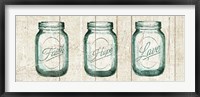 Flea Market Mason Jars Panel I v.2 Fine Art Print