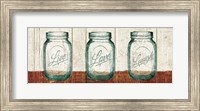 Flea Market Mason Jars Panel II Table Fine Art Print
