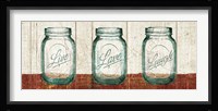 Flea Market Mason Jars Panel II Table Fine Art Print