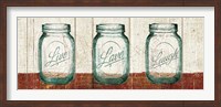 Flea Market Mason Jars Panel II Table Fine Art Print