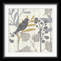 Garden Leaves Square III Framed Print