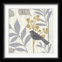 Garden Leaves Square IV Framed Print