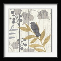 Garden Leaves Square VI Framed Print