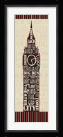London City Words II Border Fine Art Print