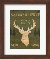 Lodge Signs IX Green Fine Art Print