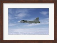 Saab JAS 39 Gripen fighter of the Swedish Air Force Fine Art Print