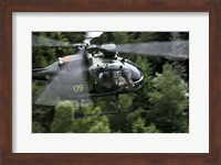 MBB Bo 105 helicopter of the Swedish Air Force Fine Art Print