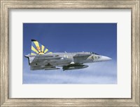 Saab JA 37 fighter of the Swedish Air Force Fine Art Print