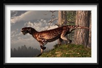 A leopard coated Lycaenops hunts among a forest Fine Art Print