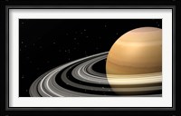 Close-up of Saturn and its planetary rings Fine Art Print