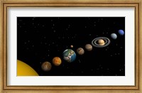 Planets of the solar system Fine Art Print