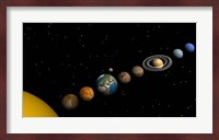 Planets of the solar system Fine Art Print