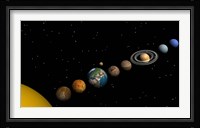 Planets of the solar system Fine Art Print