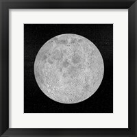 Artists concept of a full moon in the universe at night Fine Art Print