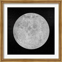 Artists concept of a full moon in the universe at night Fine Art Print