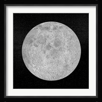 Artists concept of a full moon in the universe at night Fine Art Print