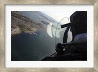 Flying in a Saab J 32 Lansen fighter of the Swedish Air Force Historic Flight Fine Art Print
