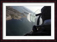Flying in a Saab J 32 Lansen fighter of the Swedish Air Force Historic Flight Fine Art Print