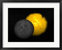 Partial eclipse of the Sun Fine Art Print