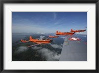 Swiss Air Force display team, PC-7 Team, flying the Pilatus PC-7 turboprop trainer aircraft Fine Art Print