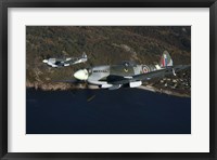 Two Supermarine Spitfire fighter warbirds Fine Art Print