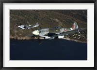 Two Supermarine Spitfire fighter warbirds Fine Art Print