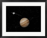 Voyager Spacecraft near Jupiter and its Unrecognized Ring Fine Art Print