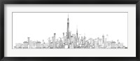 New York Skyline Framed Print