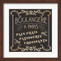 Parisian Signs Square I no Border Fine Art Print