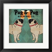 Pug and Pug Brewing Square Fine Art Print