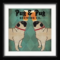 Pug and Pug Brewing Square Fine Art Print
