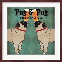 Pug and Pug Brewing Square Fine Art Print