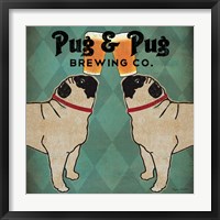 Pug and Pug Brewing Square Fine Art Print