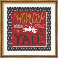 Southern Pride Howdy Yall Fine Art Print