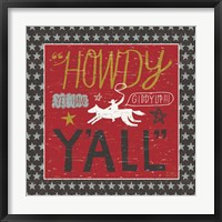 Southern Pride Howdy Yall Fine Art Print