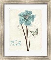 Slated Blue III Faith Fine Art Print