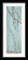 Trailing Vines III Blue Fine Art Print